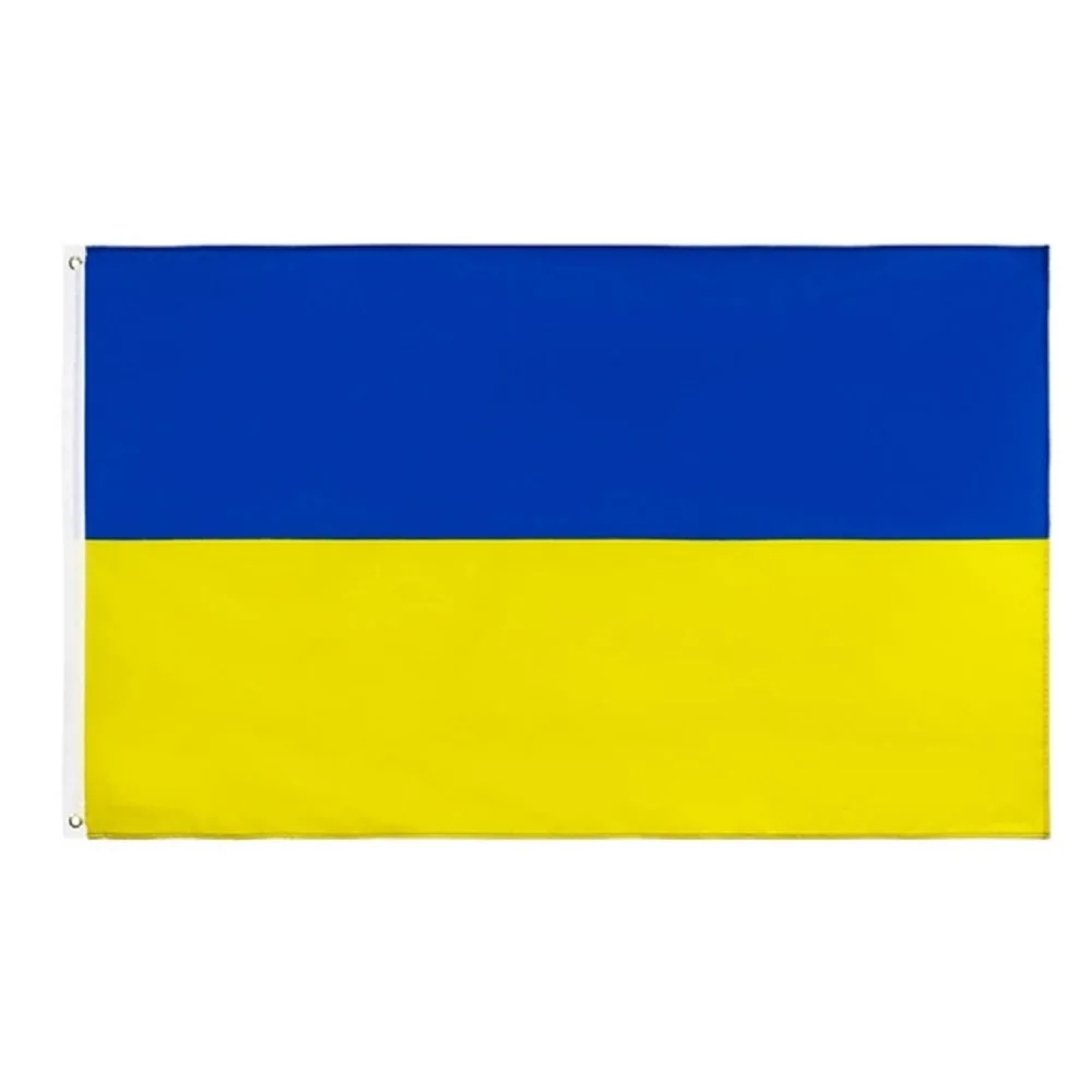 90*150cm Ukraine Flag For Ua Ukr Banner Decoration polyester fiber fillpoly fabricpoly Light-weighted National Country