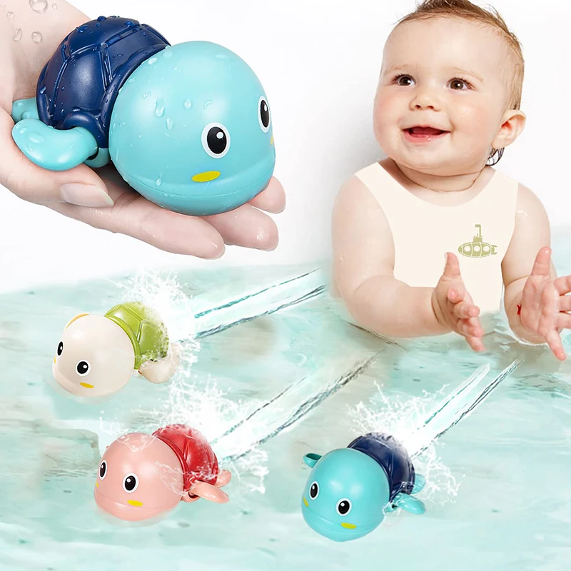 QWZ Baby Cartoon Monkey Classic Shower Bath Toy Animal Sprinkle Bathroom Swimming Bathing Shower Educational Toys For Kid Gift