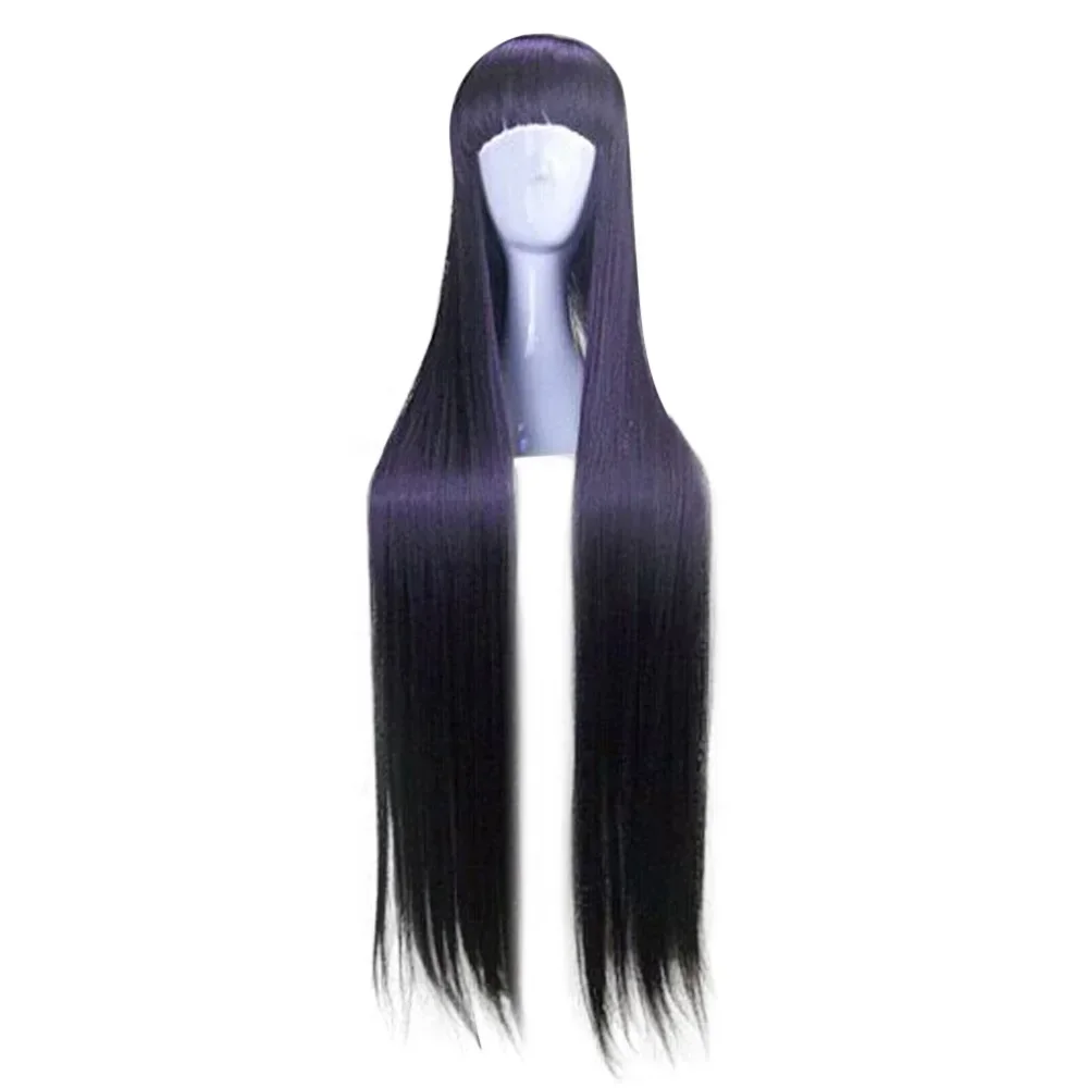 Dangan Ronpa Kyouko Kirigiri Purple Cosplay Wig Long Straight Synthetic Hair Wigs