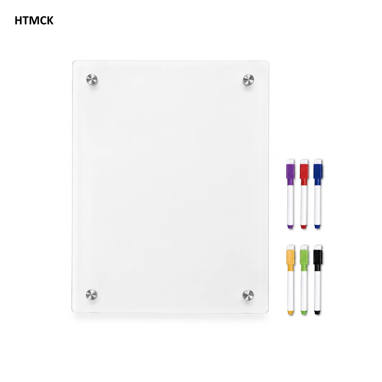 HTMCK Magnetic Transparent Acrylic Week Plan Message Board Scratchable Magnetic Refrigerator Sticker