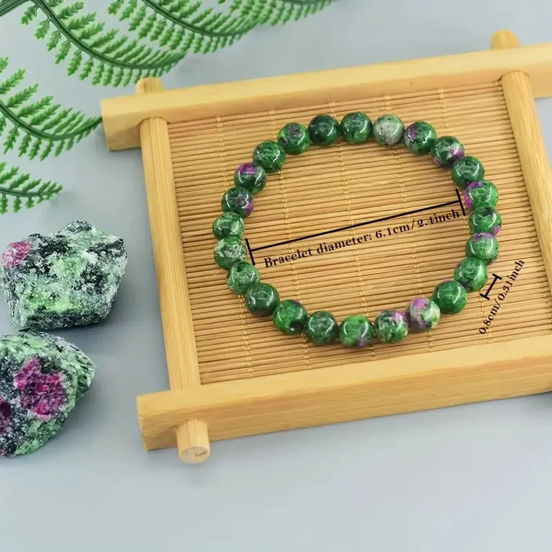 Charm Geniune Natural Epidote Zoisite Stone Bead Bracelet Homme Bracelet Made of Natural Stone Fashion Gifts Jewelry for Women