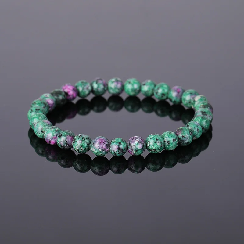 Charm Geniune Natural Epidote Zoisite Stone Bead Bracelet Homme Bracelet Made of Natural Stone Fashion Gifts Jewelry for Women