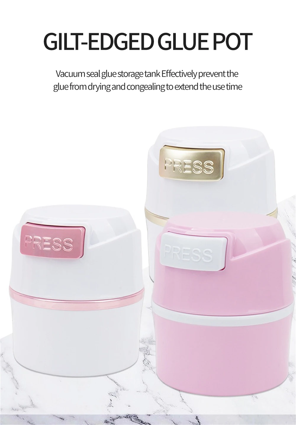 1pcs Eyelash Glue Storage Tank Container Lash Lifting Individual Adhesive Stand Storage Jar Eyelashes Extension Makeup Tool