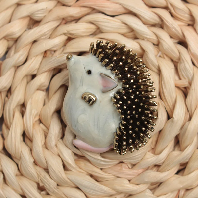 creative enamel hedgehog brooch fashion clothing accessories brooches