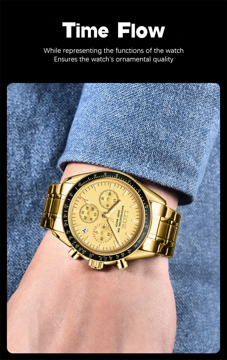 Reloj Hombre LIGE Luxury Business Men Watches Stainless Steel Quartz WristWatch Male Calendar Luminous Clock Relogio Masculino