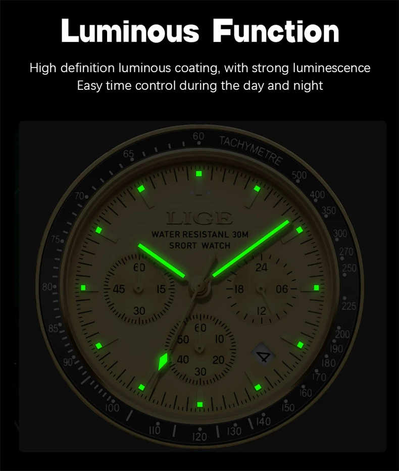Reloj Hombre LIGE Luxury Business Men Watches Stainless Steel Quartz WristWatch Male Calendar Luminous Clock Relogio Masculino