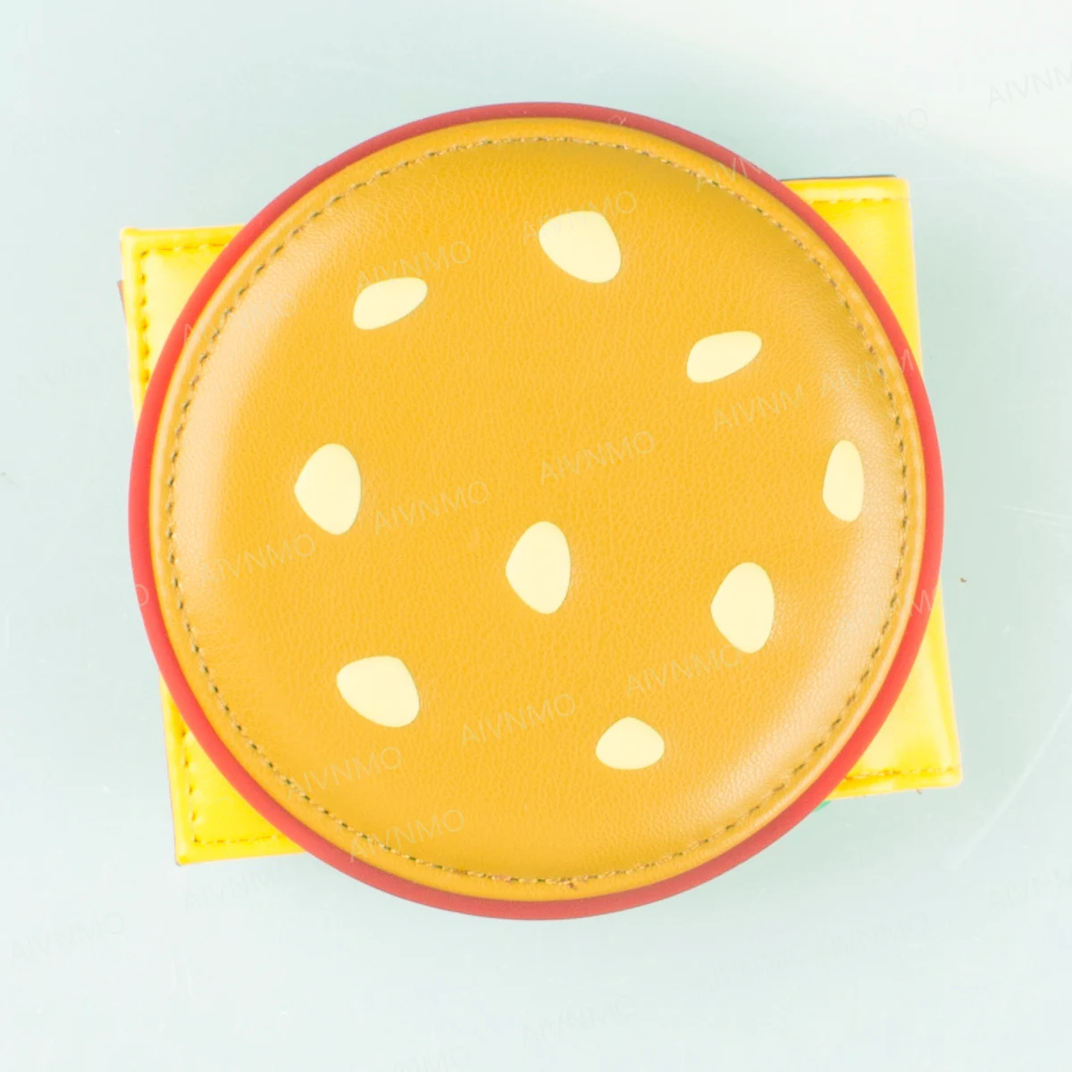Burger shaped cute women's wallet, designer men's ID card holder