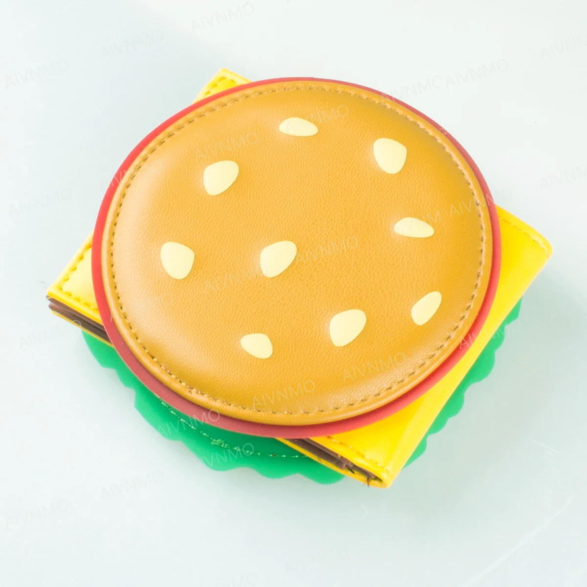 Burger shaped cute women's wallet, designer men's ID card holder