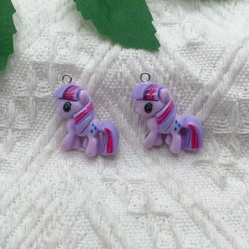 10pcs Resin Animal Charm Pendant Necklace Keychain DIY Handmade Keychain Necklace Cute Earrings Charm