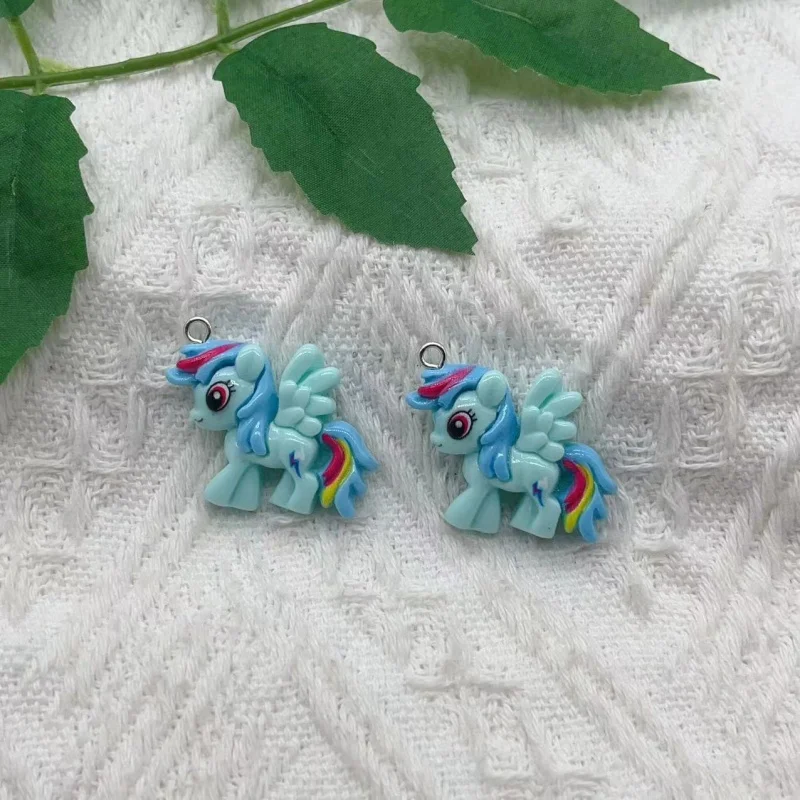 10pcs Resin Animal Charm Pendant Necklace Keychain DIY Handmade Keychain Necklace Cute Earrings Charm