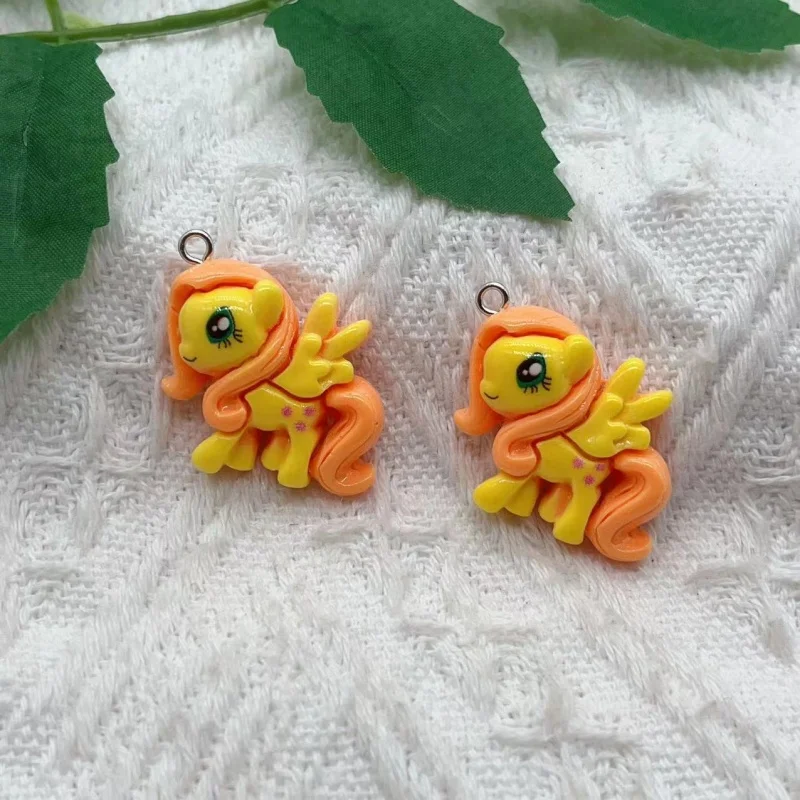 10pcs Resin Animal Charm Pendant Necklace Keychain DIY Handmade Keychain Necklace Cute Earrings Charm