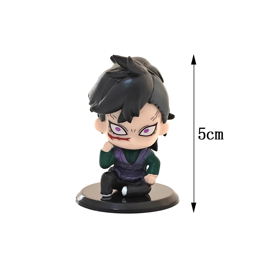 15 pcs/Set Q Version Demon Slayer Sitting Ghost Doll Tanjiro Nidouzi Inosuke Zenizu Figure Action Figure Movie Model Toys Doll