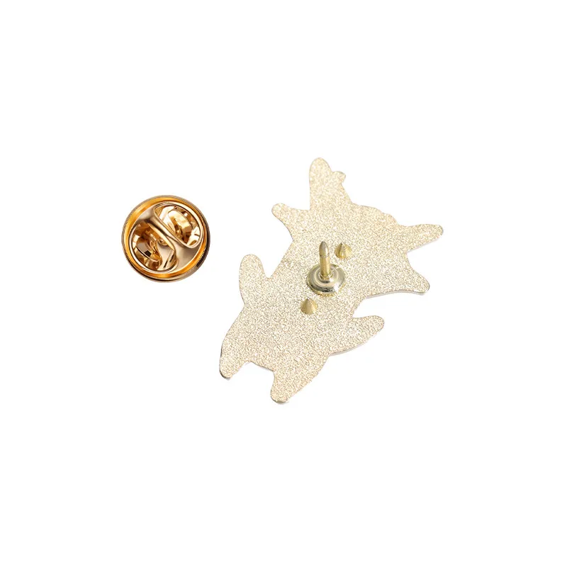 Cartoon Game Elf Enamel Pins Custom Leaf Spliced Fox Octopus Brooches Lapel Badges Animal Plant Jewelry Gift for Friends