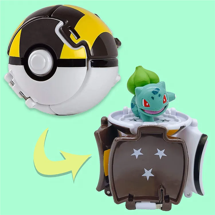 Pokeball Pokemon Figurine Elf Ball Anime Figure Cartoons Pikachu Charizard Pocket Monster Pet Anime Action Model Toy Gifts