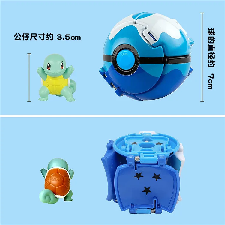 Pokeball Pokemon Figurine Elf Ball Anime Figure Cartoons Pikachu Charizard Pocket Monster Pet Anime Action Model Toy Gifts