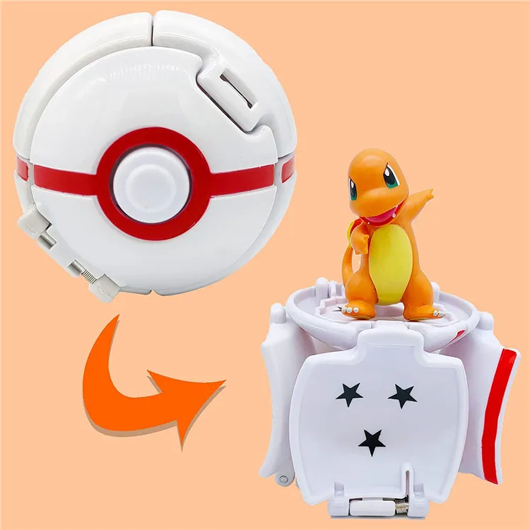 Pokeball Pokemon Figurine Elf Ball Anime Figure Cartoons Pikachu Charizard Pocket Monster Pet Anime Action Model Toy Gifts