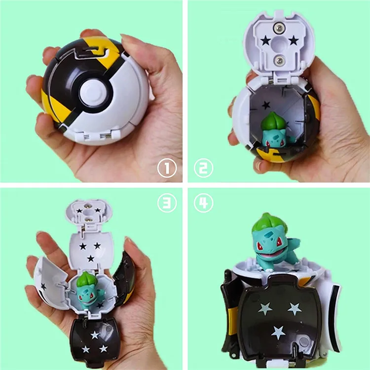 Pokeball Pokemon Figurine Elf Ball Anime Figure Cartoons Pikachu Charizard Pocket Monster Pet Anime Action Model Toy Gifts