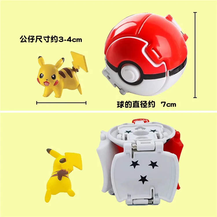 Pokeball Pokemon Figurine Elf Ball Anime Figure Cartoons Pikachu Charizard Pocket Monster Pet Anime Action Model Toy Gifts