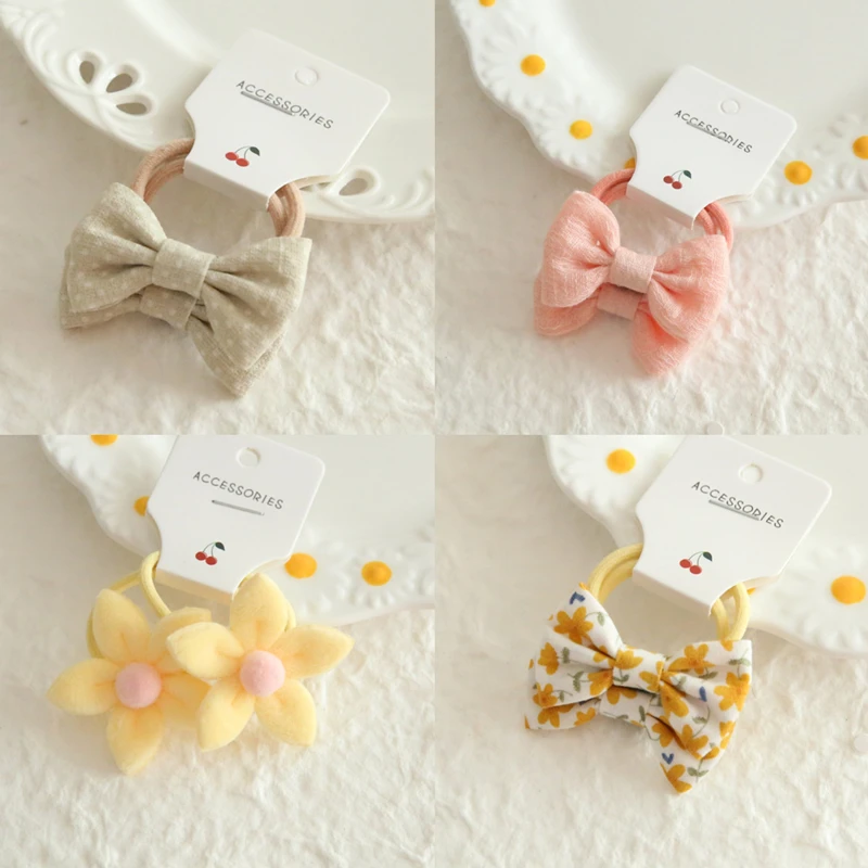 Children's Headwear Hair Accessories for girls, Elastic Hair Bow for baby, Cute Hair ties, Lovely Hair Rope