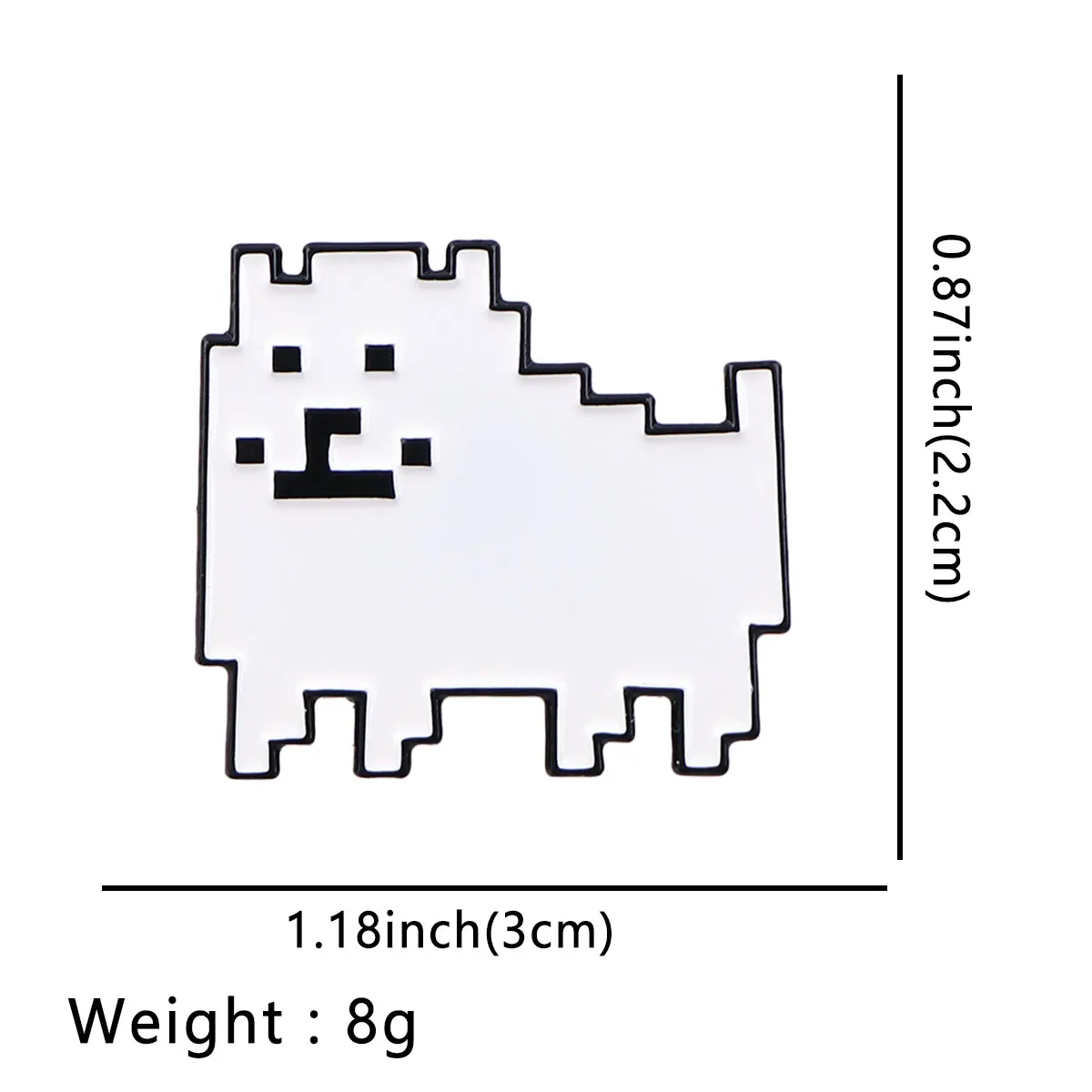 Pixel Dog Enamel Pins Creative Animal Brooches Lapel Badges Cartoon Jewelry Clothing Accessories Gift for Kids Friends
