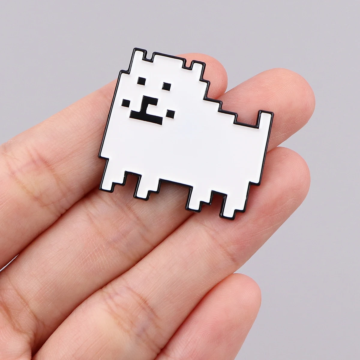 Pixel Dog Enamel Pins Creative Animal Brooches Lapel Badges Cartoon Jewelry Clothing Accessories Gift for Kids Friends