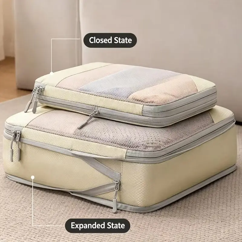 Travel Storage Organizer Bag Set, Portable Luggage Pouch for Garments,Underwear,Socks,Toiletries,Cosmetics Home Travel