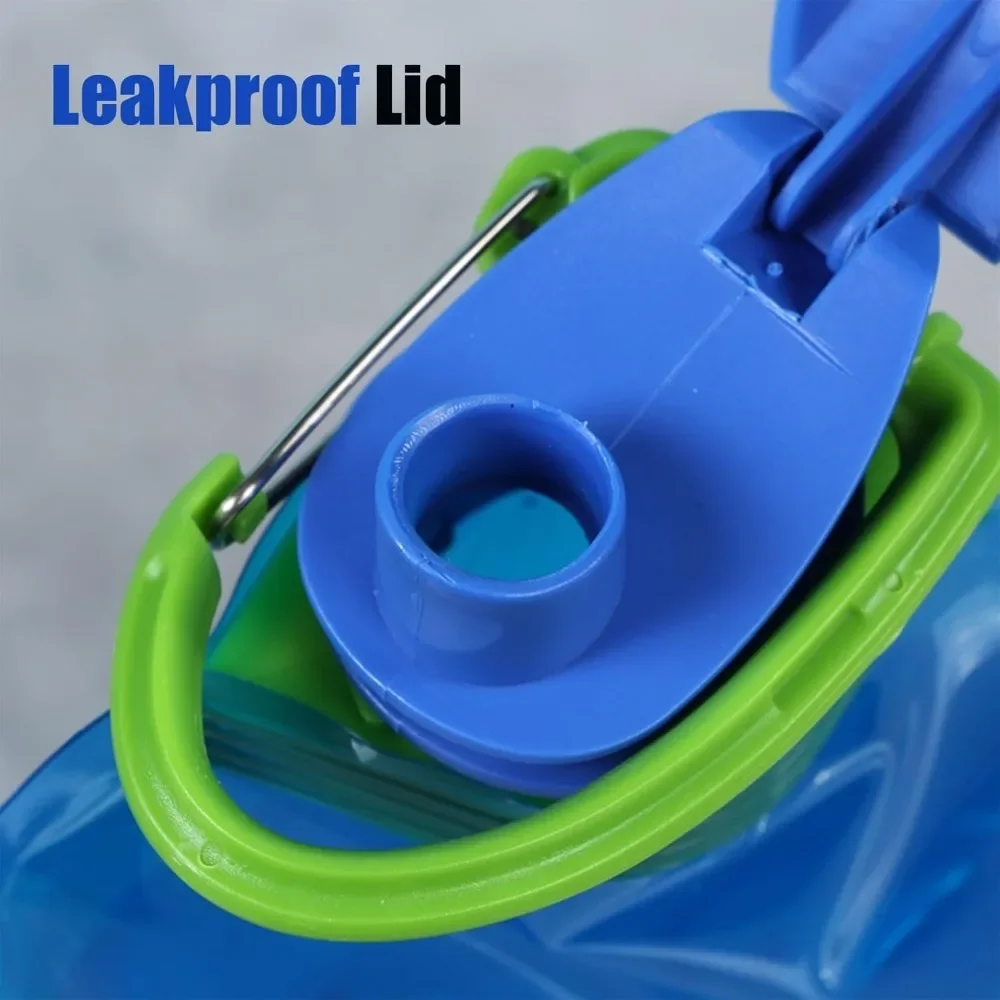 Outdoor Cycling Sports Water Bottle - Mountaineering Portable Water Cup - PE Plastic Folding Water Bag - Gift Promotion Water
