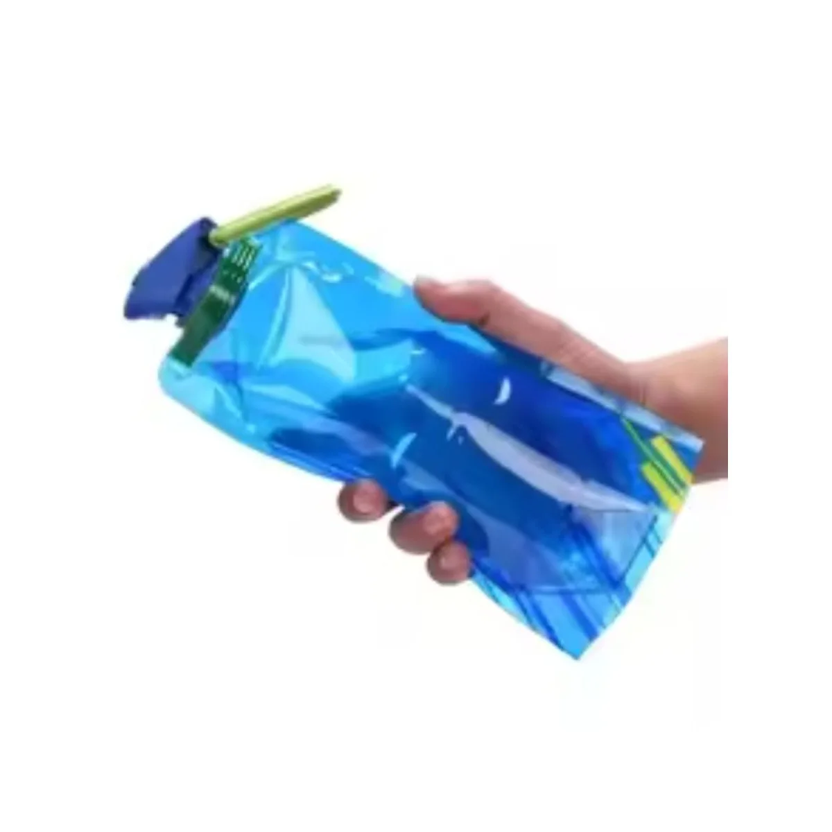Outdoor Cycling Sports Water Bottle - Mountaineering Portable Water Cup - PE Plastic Folding Water Bag - Gift Promotion Water