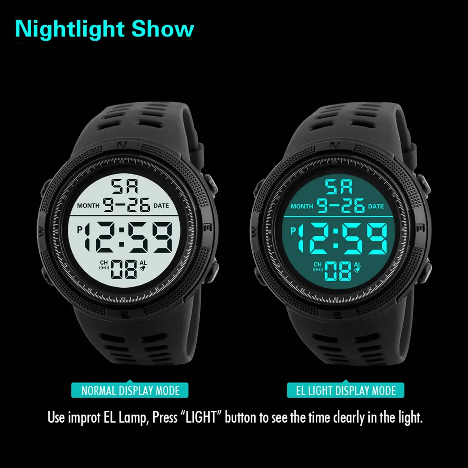 YIKAZE X01 Men's Digital Watches Multifunction Military Men Sports Wristwatch Sweatproof Luminous Man Student Electronic Watch