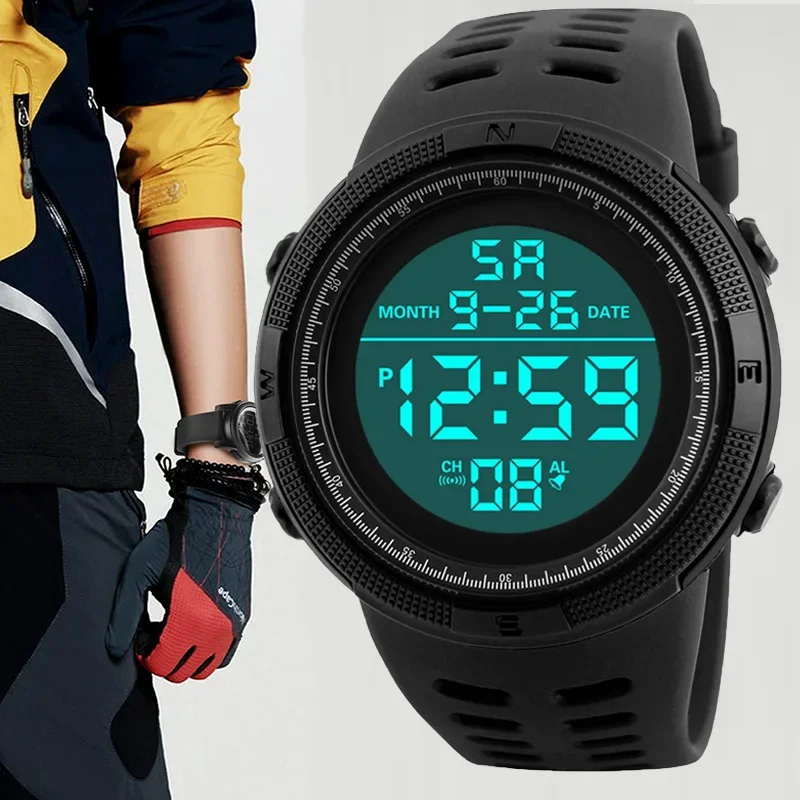 YIKAZE X01 Men's Digital Watches Multifunction Military Men Sports Wristwatch Sweatproof Luminous Man Student Electronic Watch