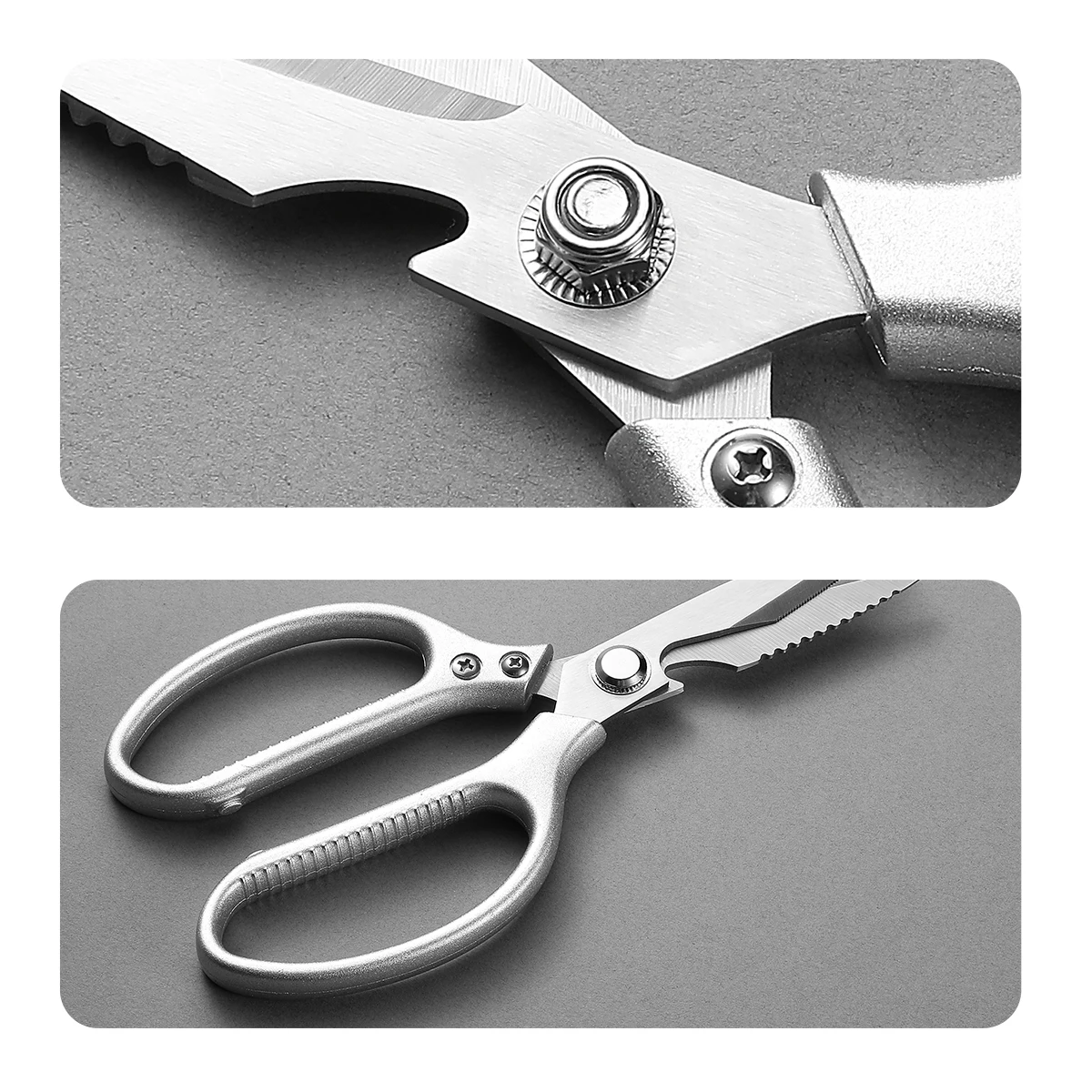 Kitchen Poultry Shears Butcher Meat Cleaver Stainless Steel Kitchen Scissors Chicken Bone Shear Sharp Vegetable Fish Duck Cutter