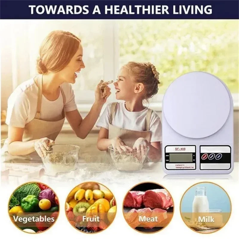 10kg X1g Digital Scale Kitchen Electronic Food Scale Gram Electric Scales Postal Cooking Baking Cakes Kitchen Accessories