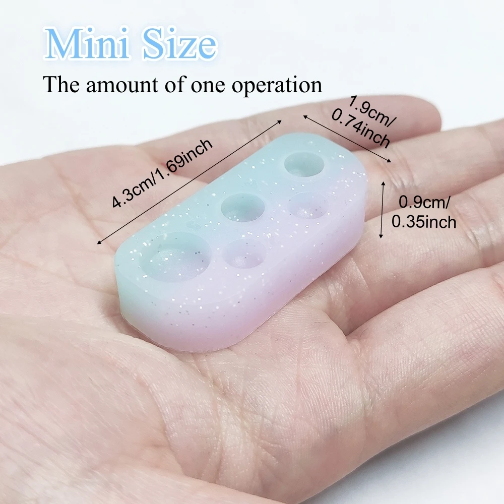 Libeauty 1 Pc Mini Silicone Palette 5 or 6 Function Tray For Lash Lift And Tint Brow Lamination Eyelashes Perm Pads Makeup Tools