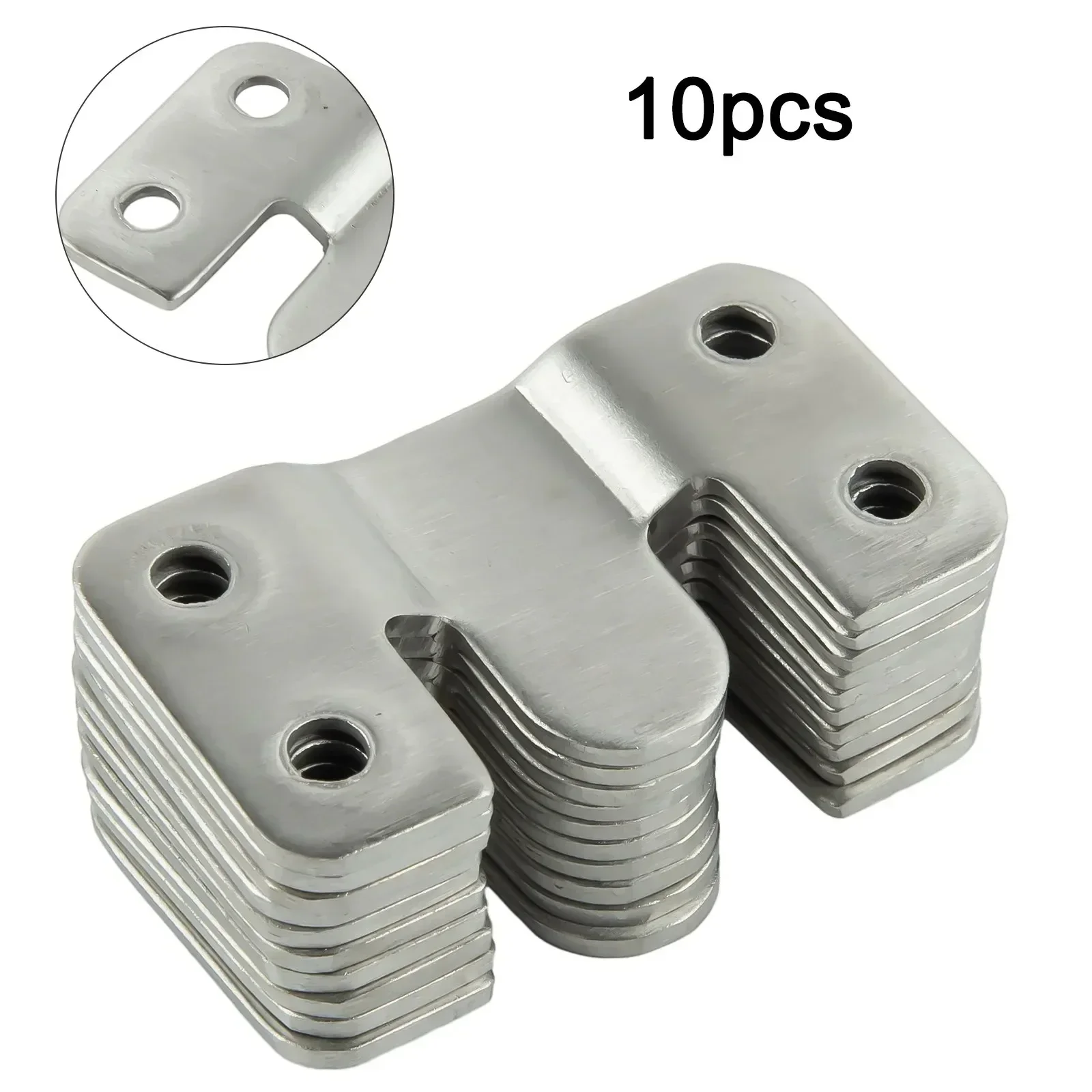 10pcs Stainless Steel Picture Frame Hanging Buckle Mirror Bed Frame Insert Buckle for Picture Display