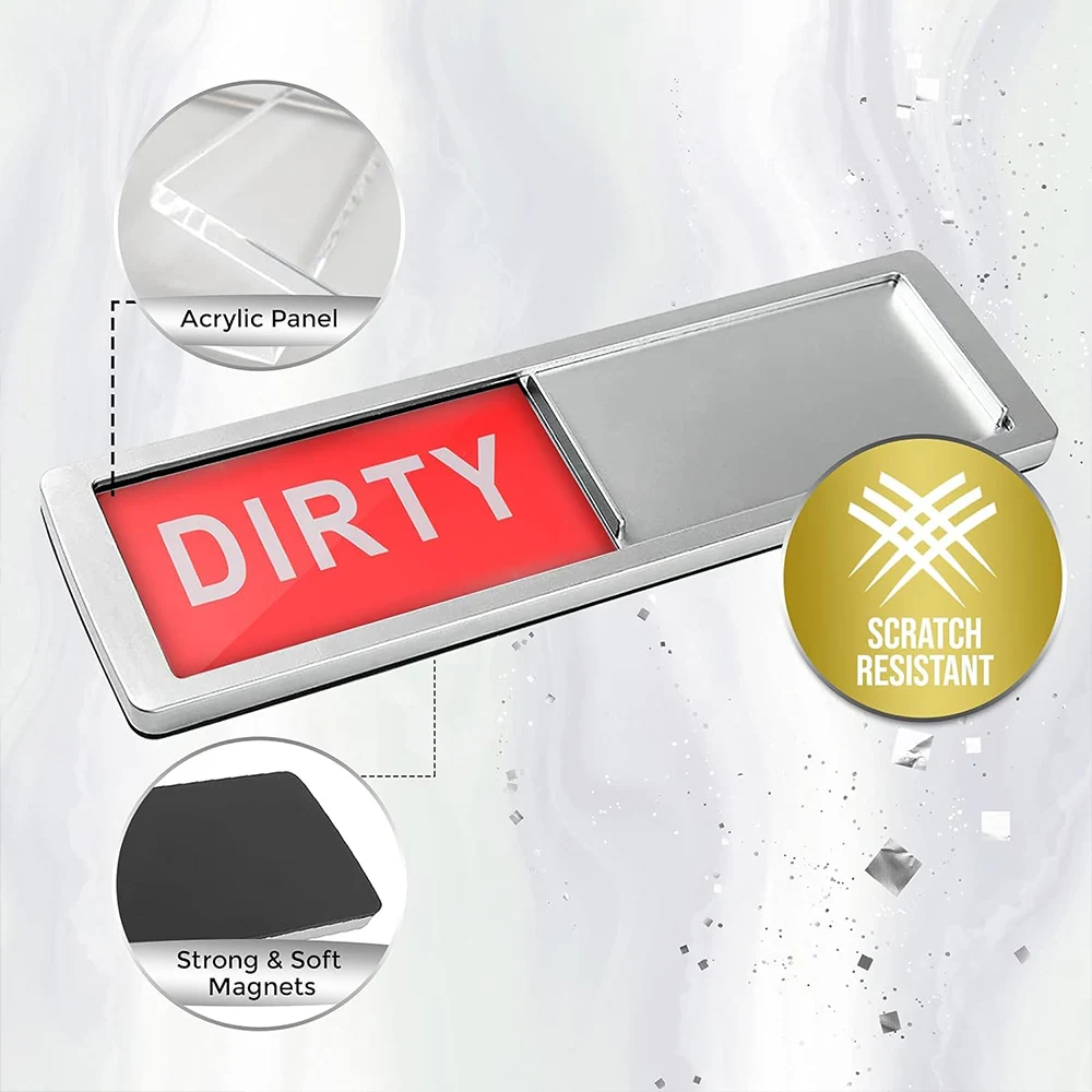 Dishwasher Magnet Clean Dirty Sign Strong Magnet for Kitchen Refrigerator Dishwasher Magnet Home Room Decoration
