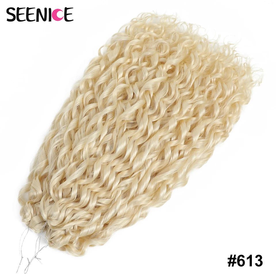 Jessica Synthetic Hair Deep Wave Twist Crochet Hair Braid Afro Curl Ombre Blonde Pink Deep Wavy Braiding Hair Extension ForWomen