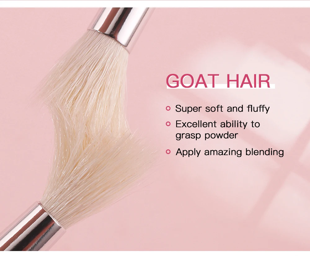 BEILI Black Makeup Brushes Set Professional Natural Goat Hair Brushes Foundation Powder Contour Eyeshadow Make up Brushes