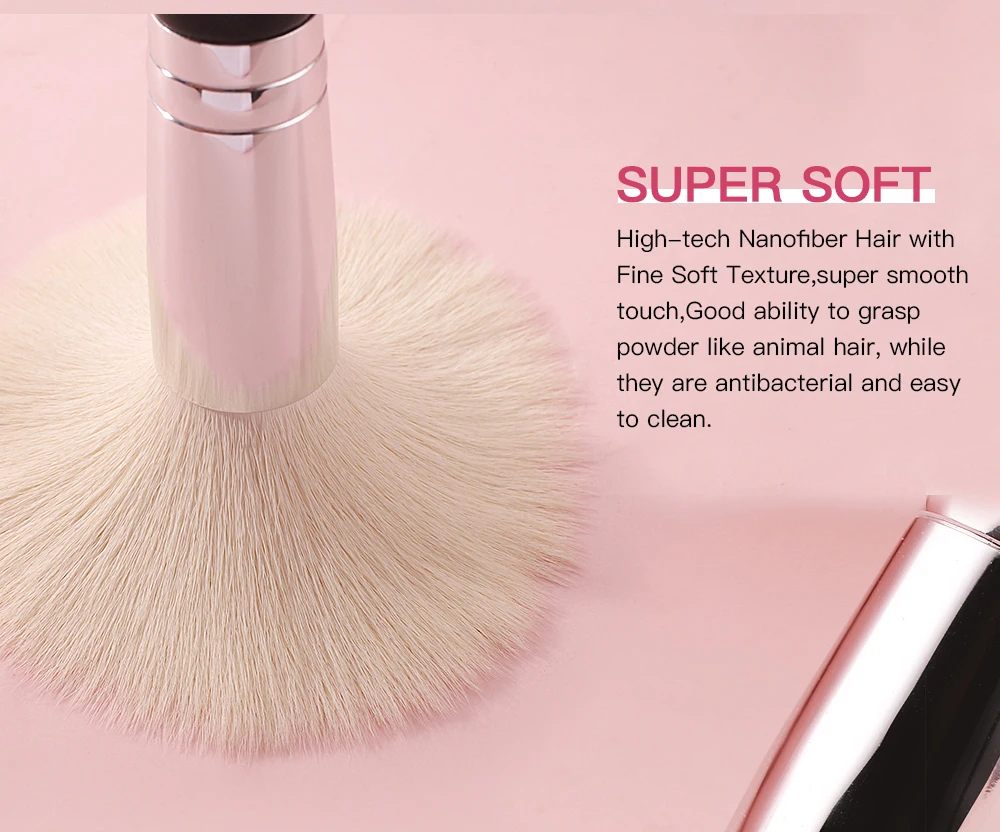 BEILI Black Makeup Brushes Set Professional Natural Goat Hair Brushes Foundation Powder Contour Eyeshadow Make up Brushes