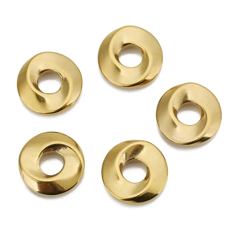 5pcs Stainless Steel Big Hole Love Heart Charms Pendants for Women Earrings Necklace Bracelets Jewelry Making Supplies Findings