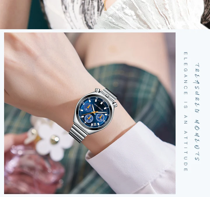 MINI FOCUS Fashion Gold Watch Women Watches Ladies Creative Steel Women's Bracelet Watches Female Waterproof Clock Reloj Mujer