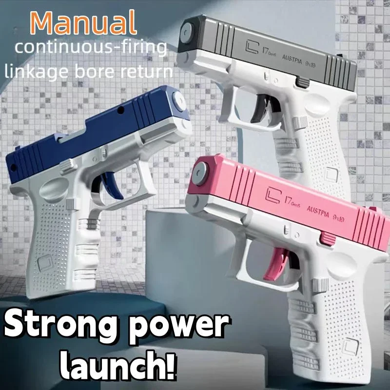 Water Gun Spray New Playful Water Gun Large Capacity Press and Run Mini Pistol Outdoor Water Gun Toy