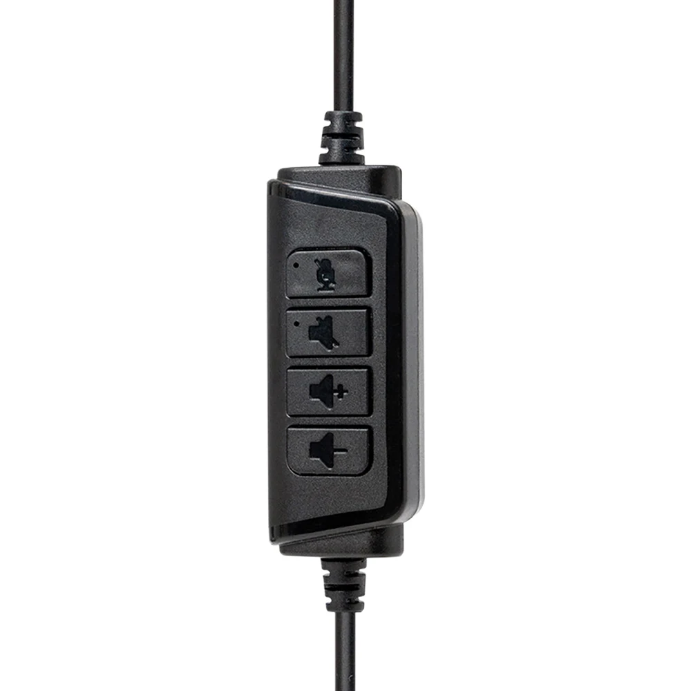 USB Headset with Mic Mute for PC 3.5mm Business Headphones with Rotatable Microphone Noise Cancelling