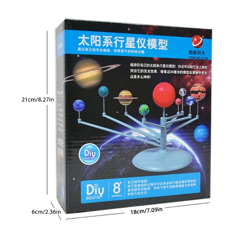 Self Painting Educational Toy Children's Simulated Solar Eight Planets Science