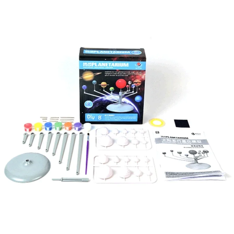 Self Painting Educational Toy Children's Simulated Solar Eight Planets Science