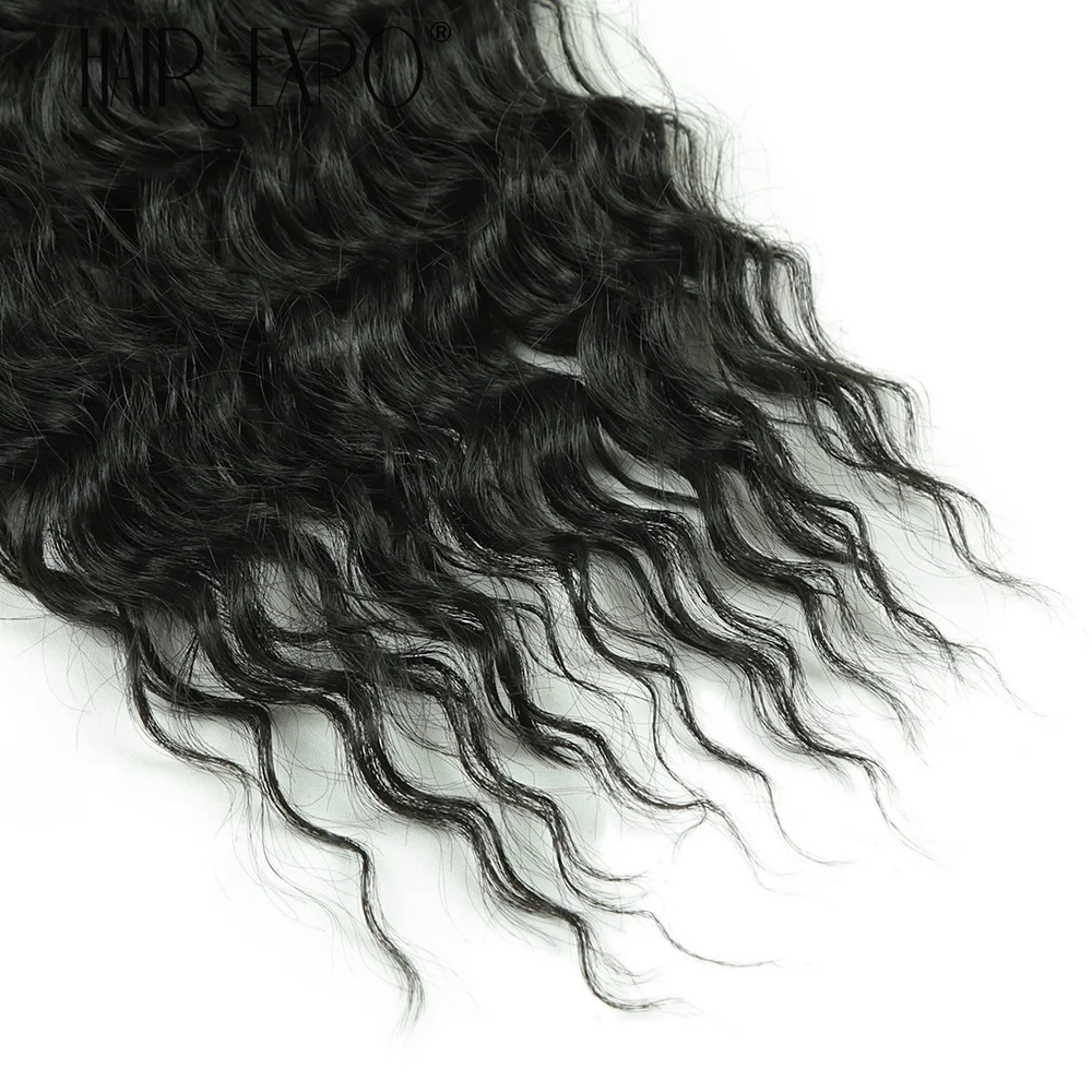 30Inch Deep Wave Twist Crochet Hair Synthetic Deep Curly Braiding Hair Extension Ombre Bohemian Ocean Wave Braids Hair For Women