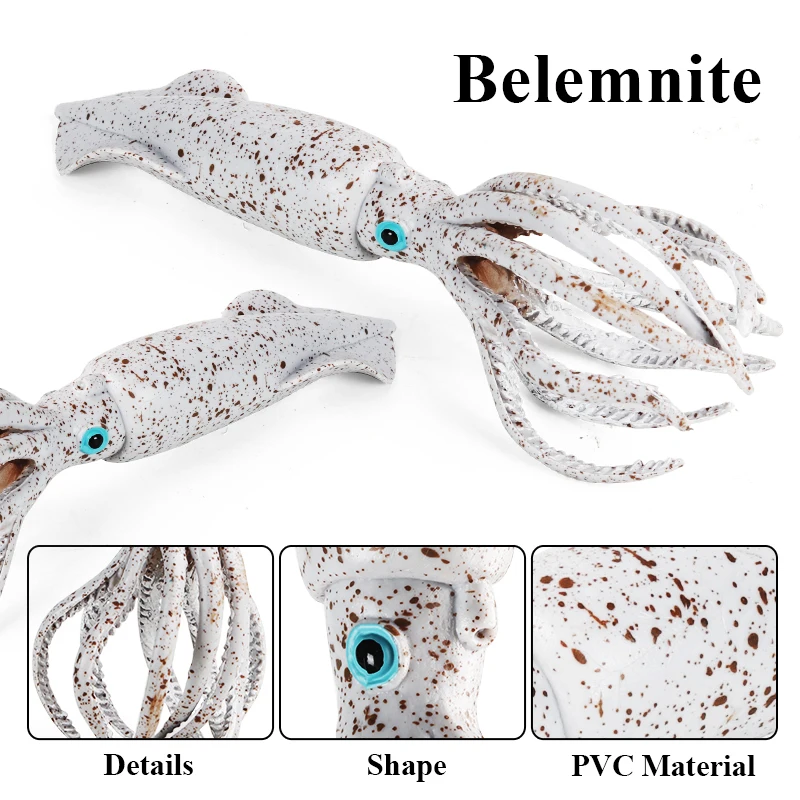 Oenux Ocean Animals Model Coral Jellyfish Ammonite Anemone Sea Scorpion Action Figures Mini Home Decoration Kids Education Toy