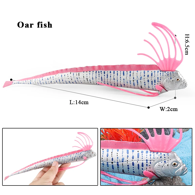 Oenux Ocean Animals Model Coral Jellyfish Ammonite Anemone Sea Scorpion Action Figures Mini Home Decoration Kids Education Toy