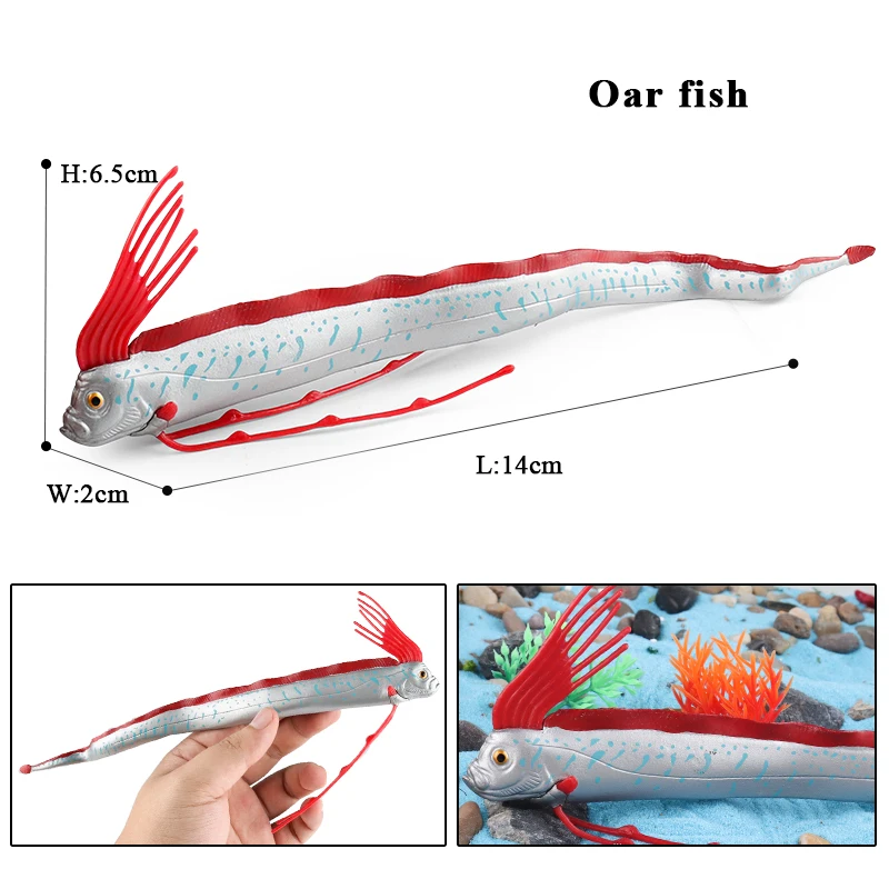 Oenux Ocean Animals Model Coral Jellyfish Ammonite Anemone Sea Scorpion Action Figures Mini Home Decoration Kids Education Toy
