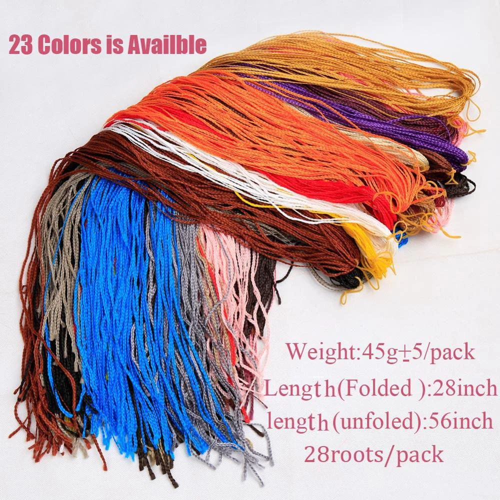 Zizi Braids Synthetic Crochet Hair Colored Box Braids Deep Wave Hair Long Senegalse Twist Braiding Hair Extensions for Russia