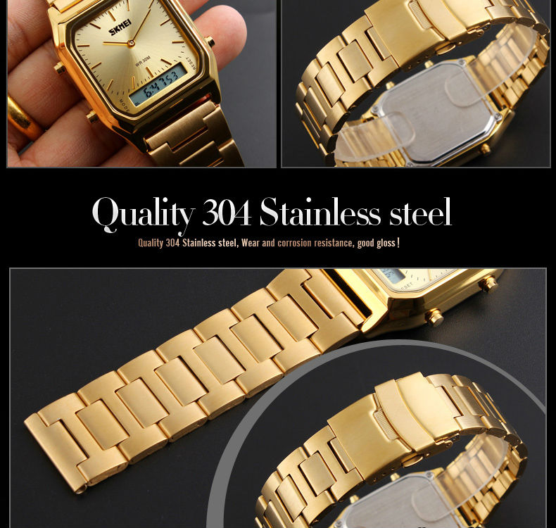 SKMEI 1220 Men Digital Dual Time Sports Chronograph 3bar Waterproof Quartz Wristwatches relogio masculino Fashion Casual Watch